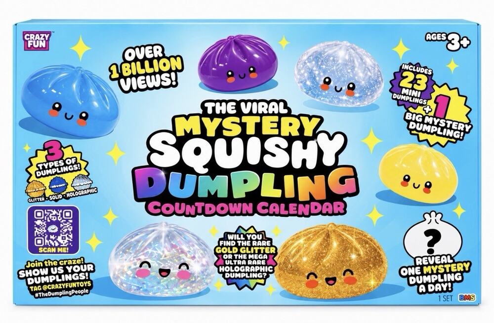 HUGE Crazy, Fun, Viral Mystery Squishy Dumpling Countdown Calendar